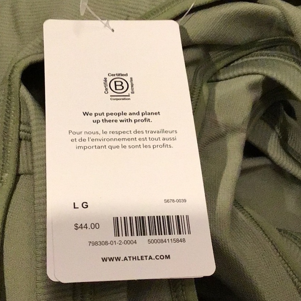 - Aurora scoop bra d-dd green NWT Athleta - Picture 6 of 7